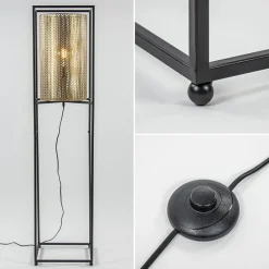 New Straluma Vloerlamp Frame zwart/goud