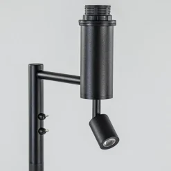 Online Straluma Vloerlamp Havana + leesspot zwart z/kap