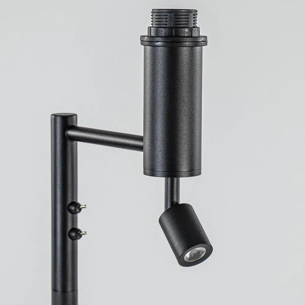Online Straluma Vloerlamp Havana + leesspot zwart z/kap