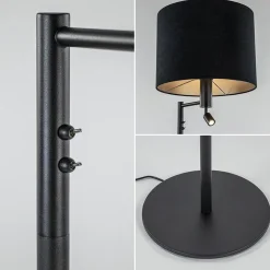Online Straluma Vloerlamp Havana + leesspot zwart z/kap