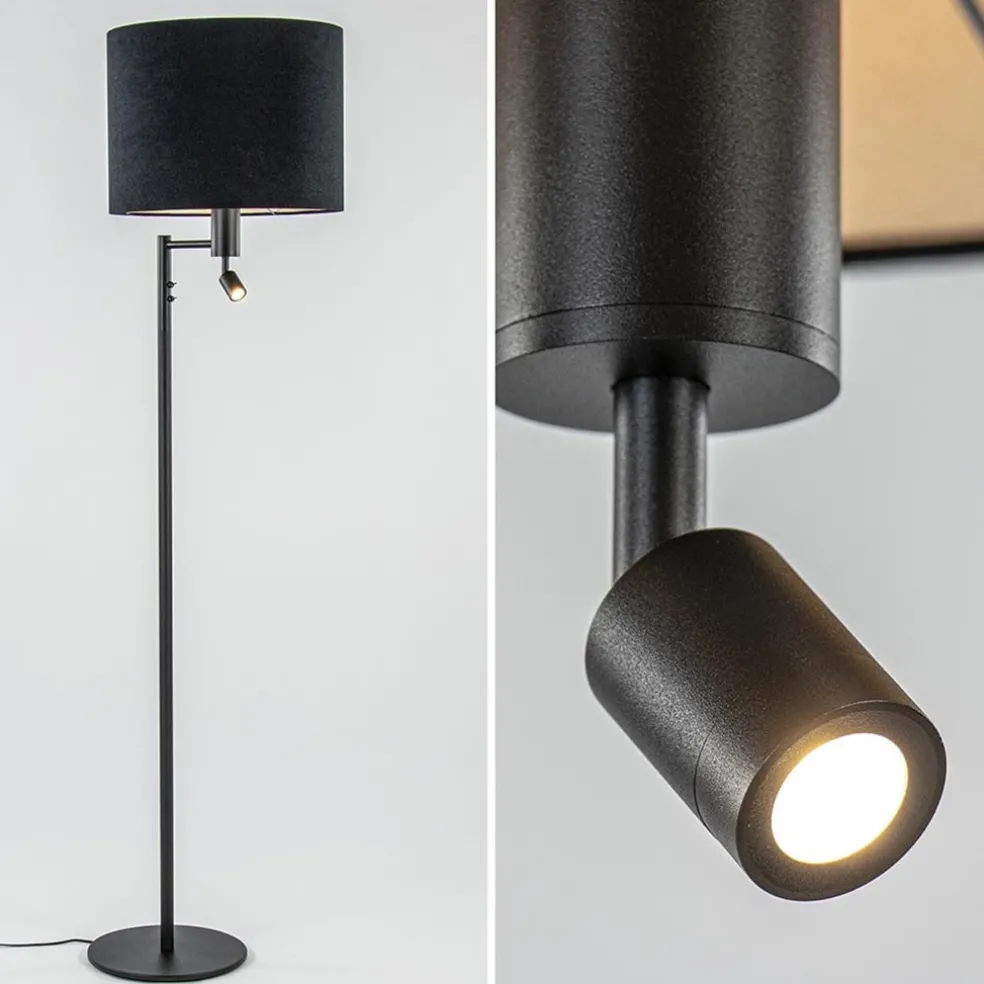 Online Straluma Vloerlamp Havana + leesspot zwart z/kap