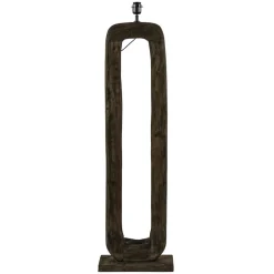 Online Straluma Vloerlamp Kelafo hout chocolade bruin exclusief kap