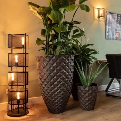 Discount Straluma Vloerlamp 4L cilinder gaas zwart