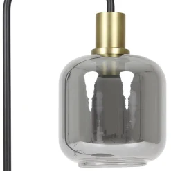 New Straluma Vloerlamp Lekar zwart met smoke glas
