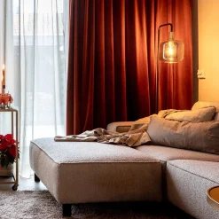 New Straluma Vloerlamp Lekar zwart met smoke glas