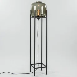 Fashion Straluma Vloerlamp Lett frame zwart/smoke glas