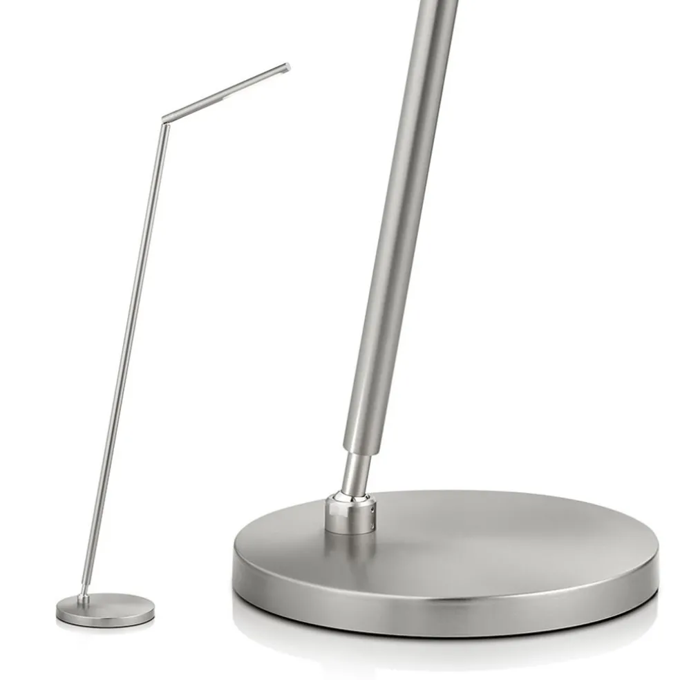 Store Straluma Vloerlamp mat nikkel LED verstelbaar
