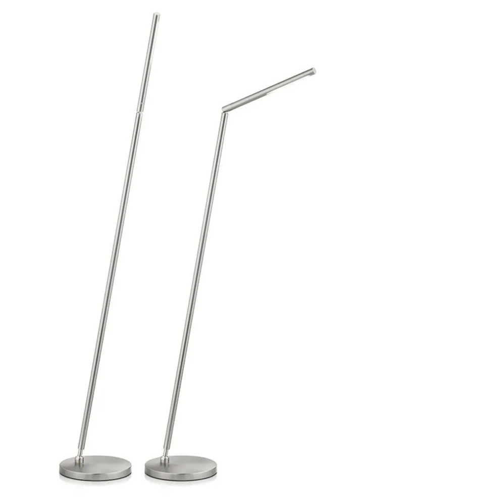 Store Straluma Vloerlamp mat nikkel LED verstelbaar