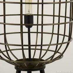 Cheap Straluma Vloerlamp oud-brons zwart kooi