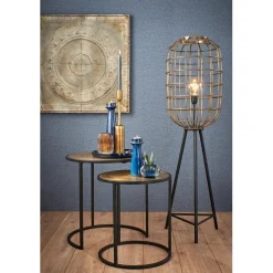 Cheap Straluma Vloerlamp oud-brons zwart kooi
