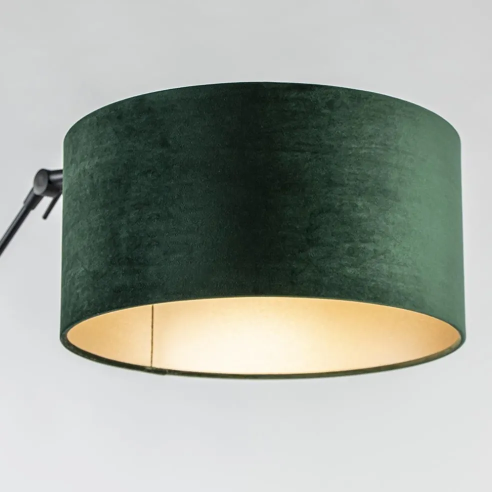 Discount Straluma Vloerlamp Prestige Chic zwart/kap groen