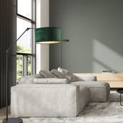 Discount Straluma Vloerlamp Prestige Chic zwart/kap groen