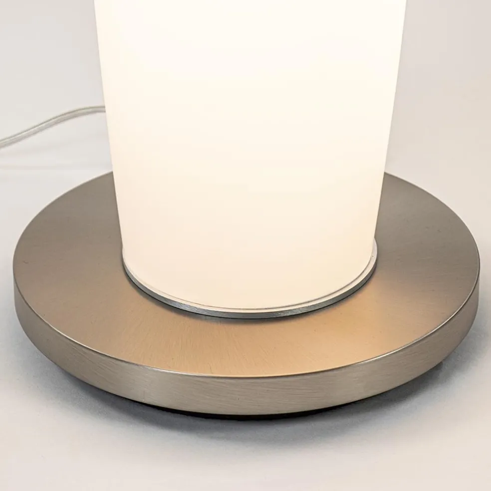 Online Straluma Vloerlamp Terra nikkel/wit glas dtw