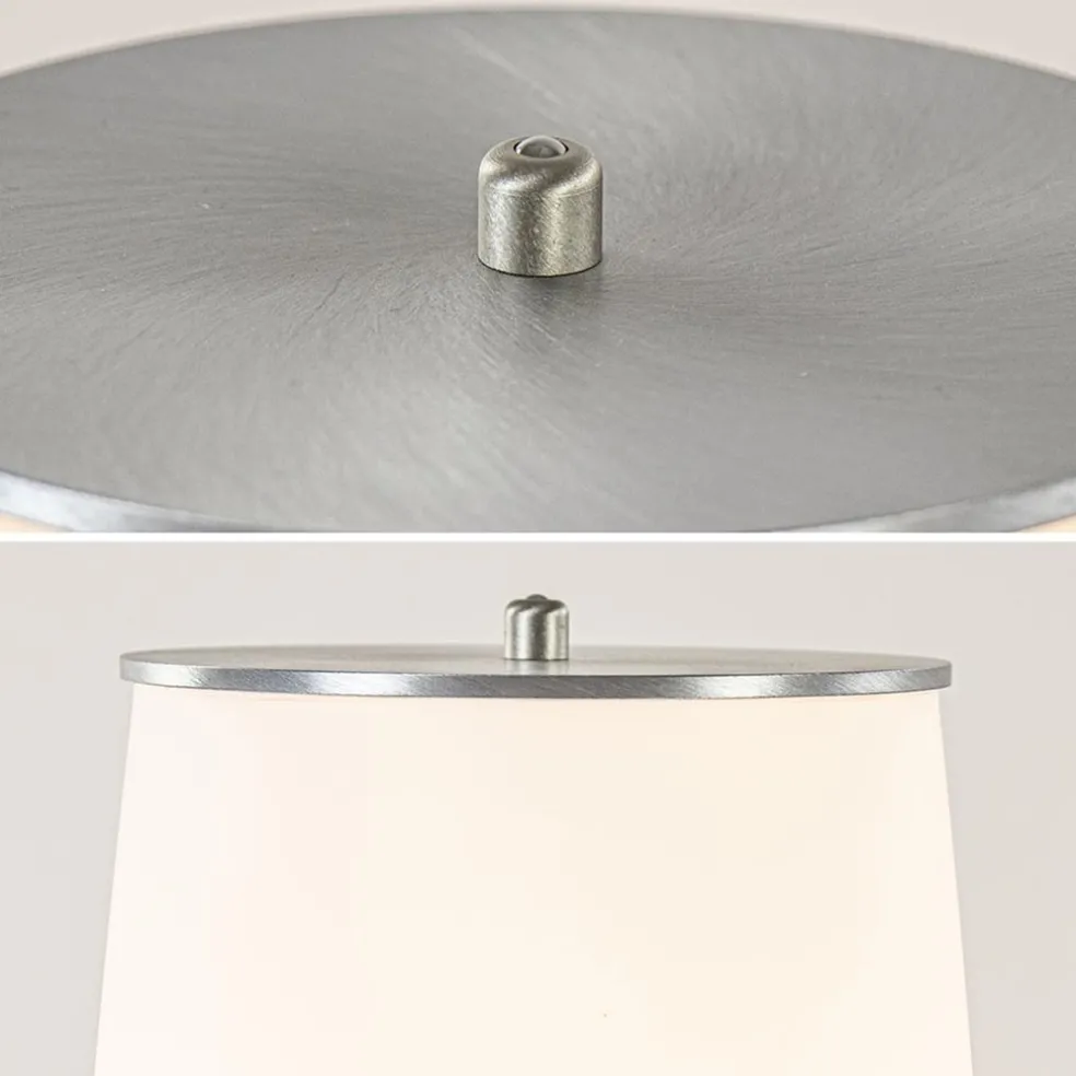Online Straluma Vloerlamp Terra nikkel/wit glas dtw