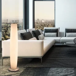 Online Straluma Vloerlamp Terra nikkel/wit glas dtw