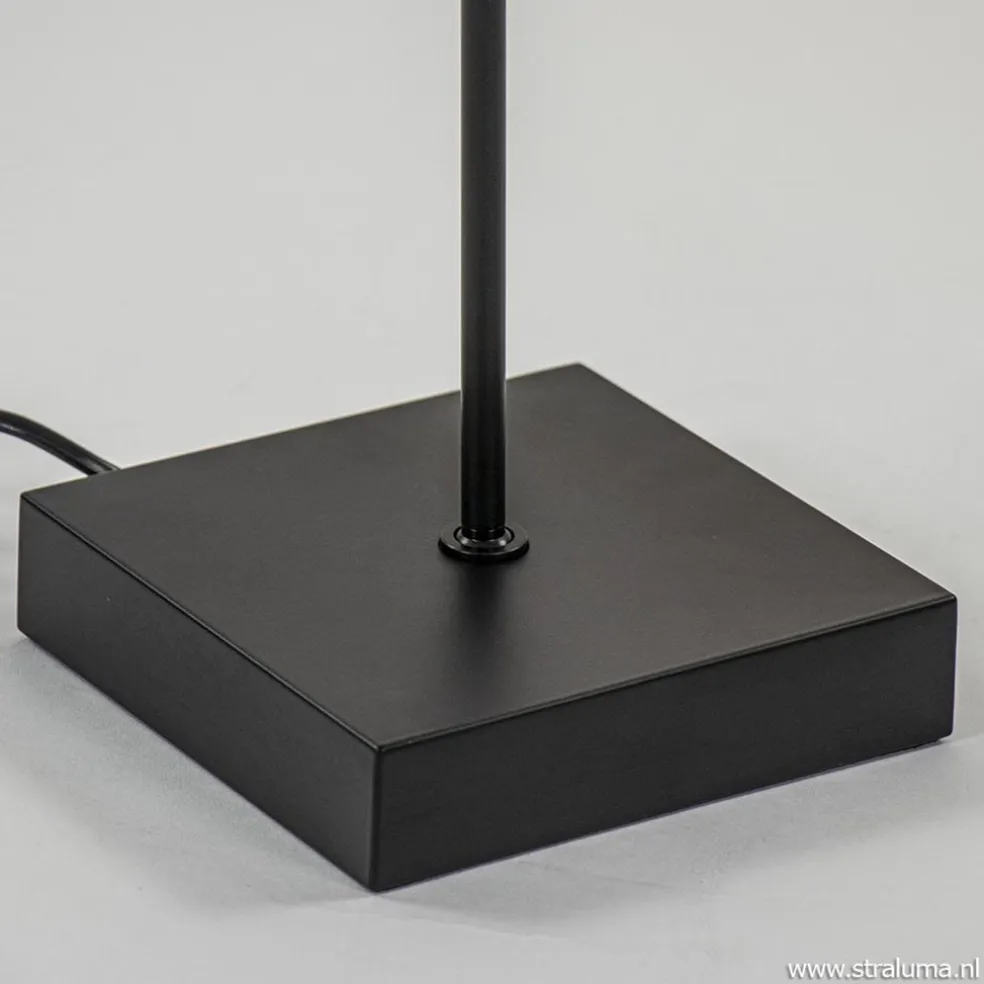 Outlet Straluma Vloerlamp Think pin zwart met pushdimmer