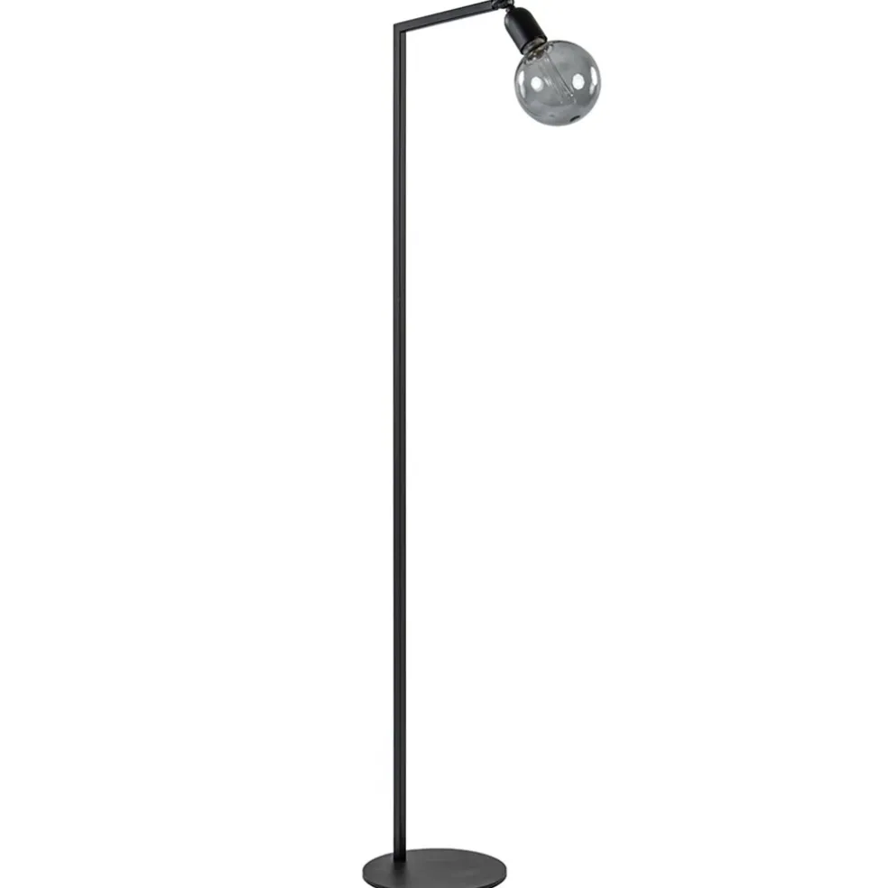 Shop Straluma Vloerlamp Tube zwart basic met verstelbare pendel