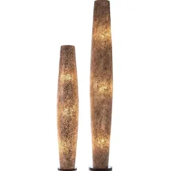 Hot Straluma Vloerlamp Wangi Gold zuil schelpen 150cm