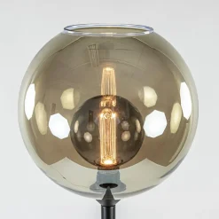 Clearance Straluma Vloerlamp zwart + smoke glas