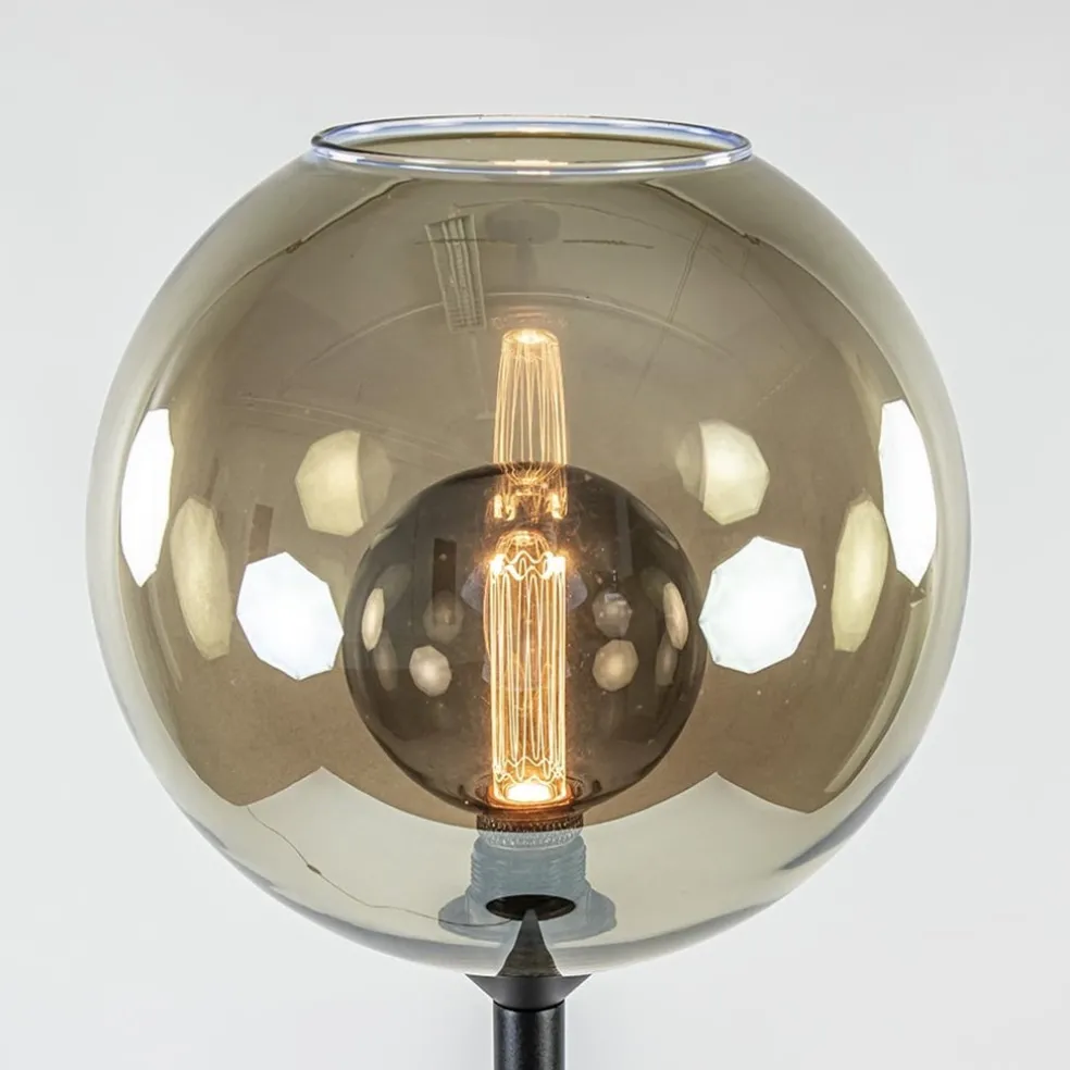 Clearance Straluma Vloerlamp zwart + smoke glas