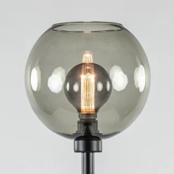 Flash Sale Straluma Vloerlamp zwart met smoke glazen kap