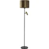 Cheap Straluma Vloerlamp zwart/goud met kap brons/goud
