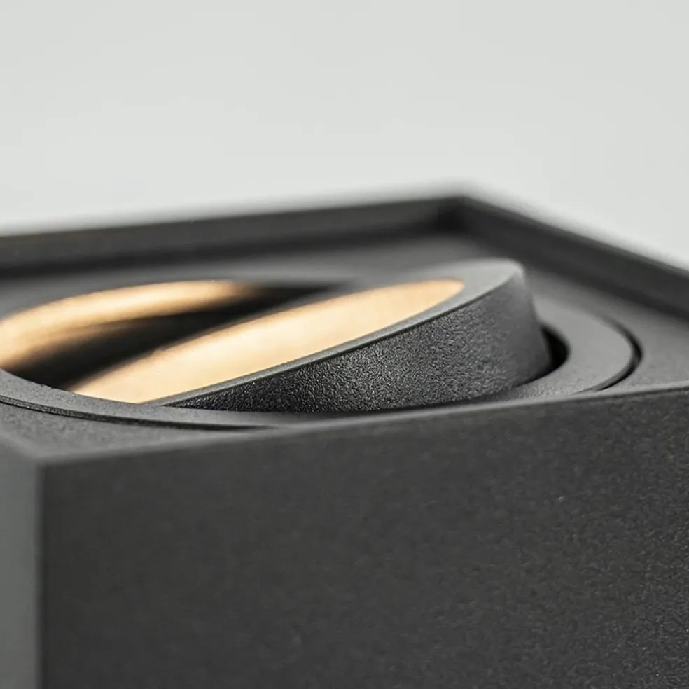Outlet Straluma Vloerspot Rebel vierkant 12.5cm zwart