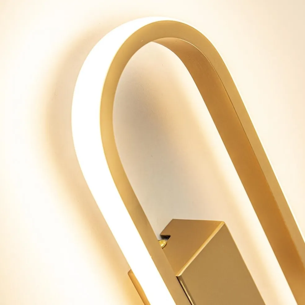 Flash Sale Straluma Wandlamp Anello ovaal matgoud 2700k dim.