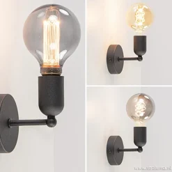 Sale Straluma Wandlamp basic boog klein zwart