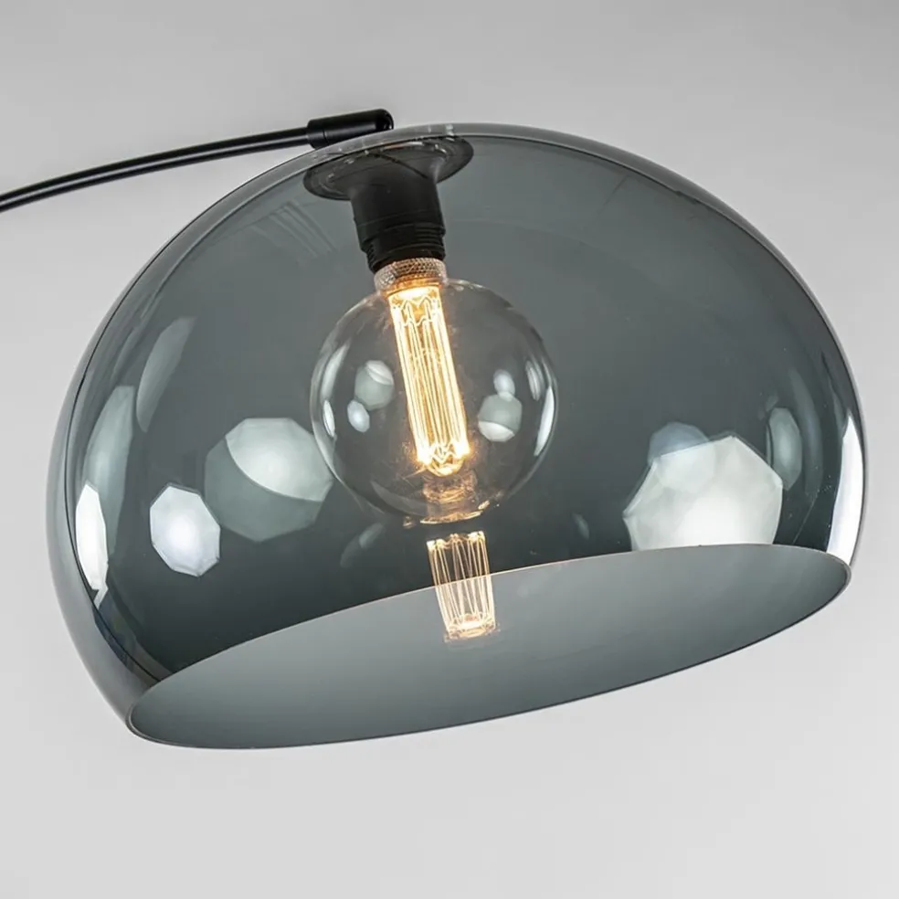 Hot Straluma Wandlamp boog met smoke plexibol kap