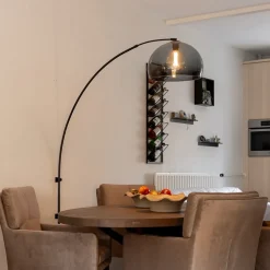 Hot Straluma Wandlamp boog met smoke plexibol kap
