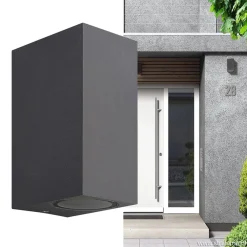 Online Straluma Wandlamp buiten antraciet up+down IP54