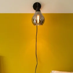 Best Straluma Wandlamp Cambio zwart + smoke glas