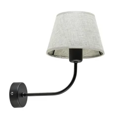 New Straluma Wandlamp Chicago zwart/zandkleur kap