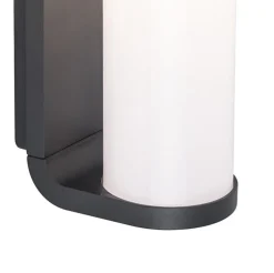 Clearance Straluma Wandlamp cilinder buiten grijs IP44 inclusief LED