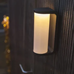 Clearance Straluma Wandlamp cilinder buiten grijs IP44 inclusief LED