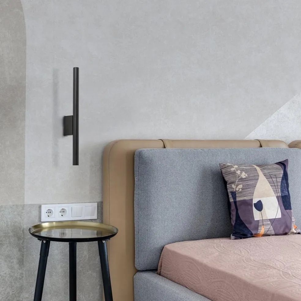 Shop Straluma Wandlamp cilinder smal zwart up+down g9