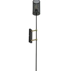 Clearance Straluma Wandlamp cilinder zwart/goud XL