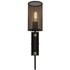 New Straluma Wandlamp cilinder zwart/goud S
