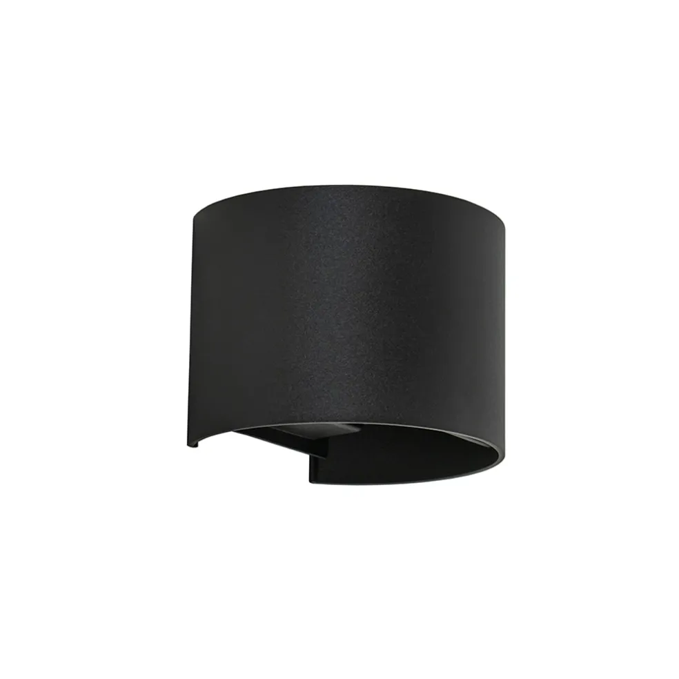Best Sale Straluma Wandlamp Davos afgerond zwart IP54 2700k