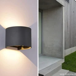 Flash Sale Straluma Wandlamp Davos verstelbaar antraciet IP54