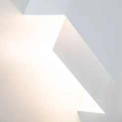 New Straluma Wandlamp double square wit metaal