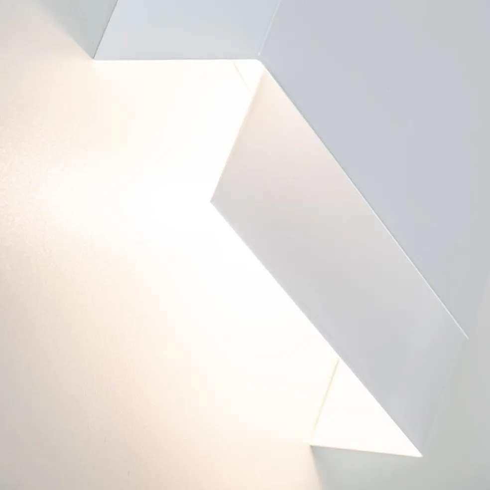 New Straluma Wandlamp double square wit metaal