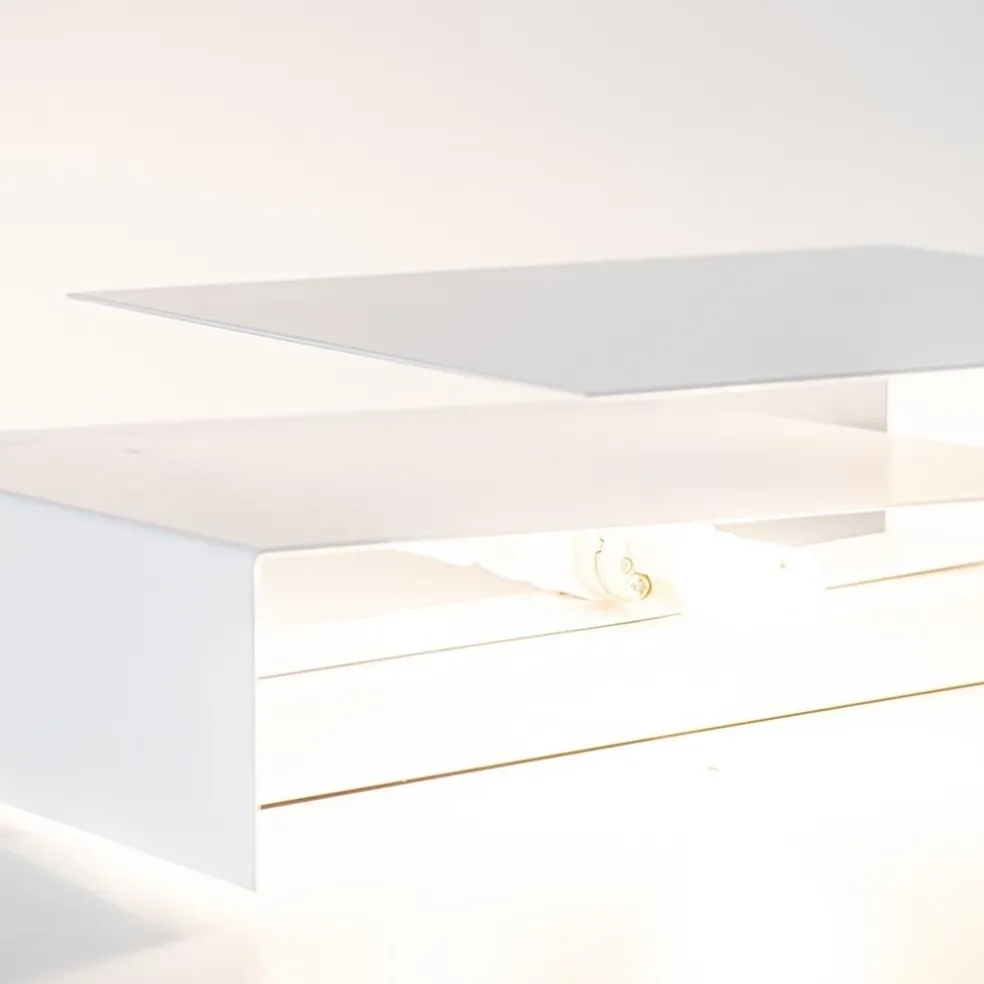 New Straluma Wandlamp double square wit metaal