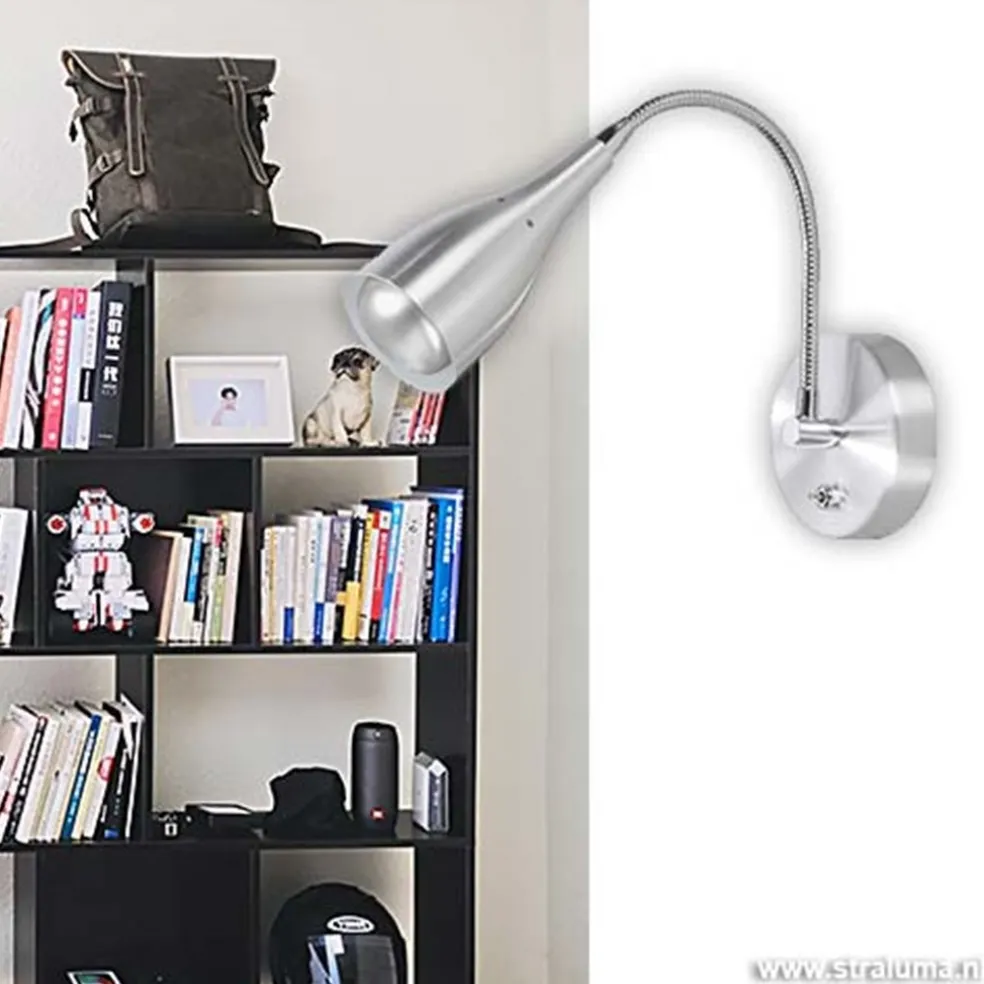 New Straluma Wandlamp Elite aluminium strak modern