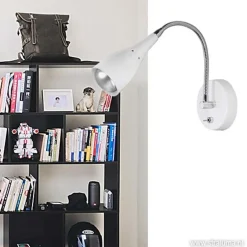 Fashion Straluma Wandlamp Elite verstelbaar nikkel wit
