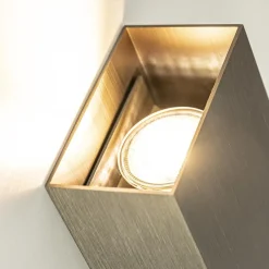 Store Straluma Wandlamp Eros rechthoek brons