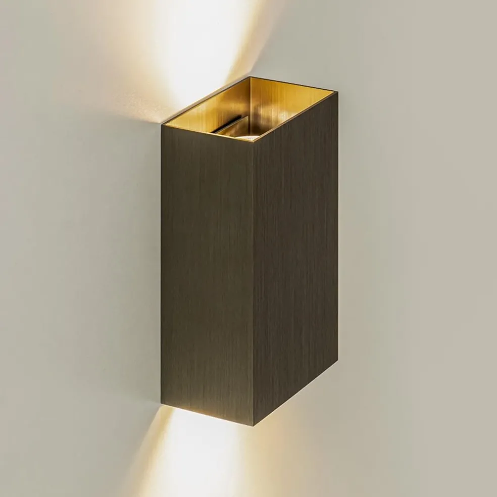 Store Straluma Wandlamp Eros rechthoek brons