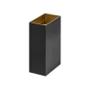 Best Straluma Wandlamp Eros rechthoek zwart/matgoud 2xgu10