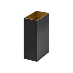 Best Straluma Wandlamp Eros rechthoek zwart/matgoud 2xgu10